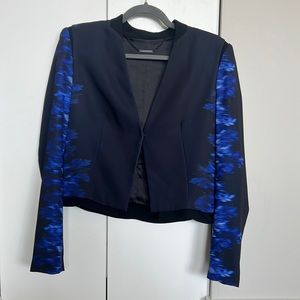 Elie Tahari Cropped Blazer - Navy and Blue